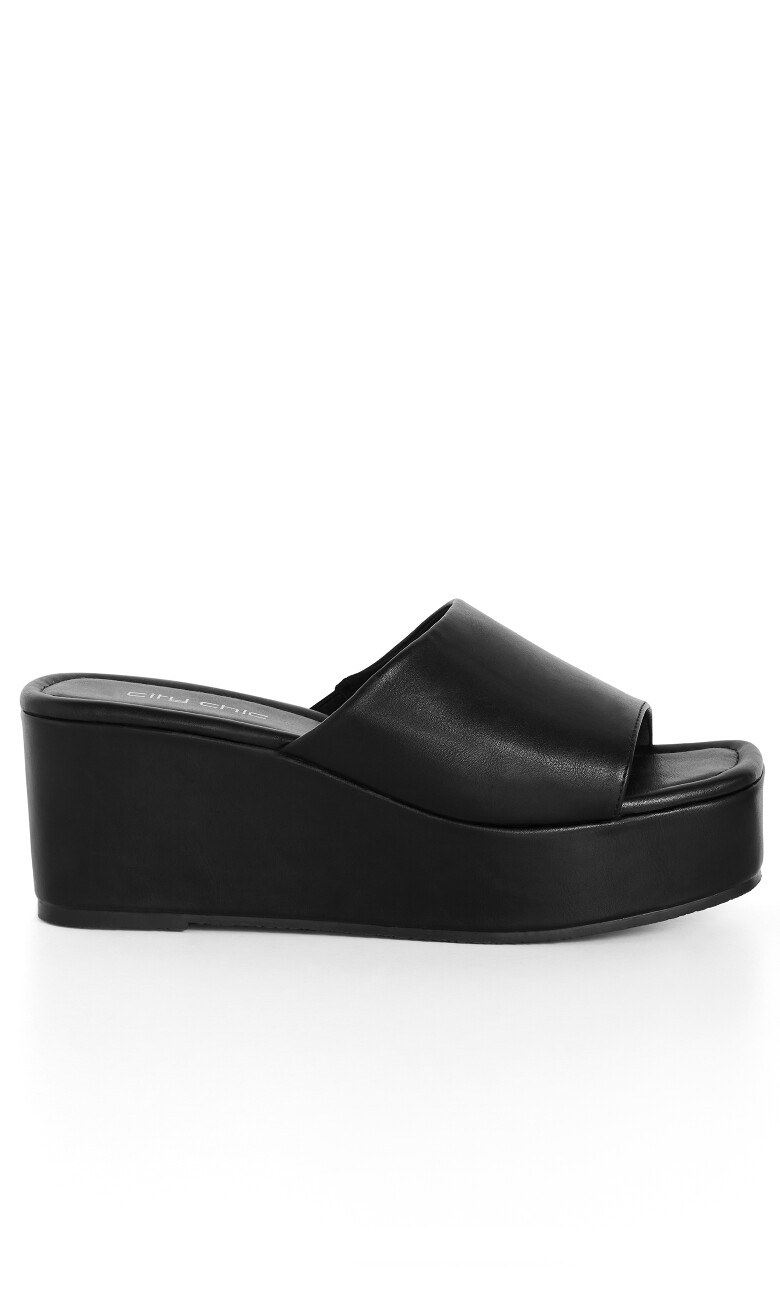 WIDE FIT Slidey Platform - black