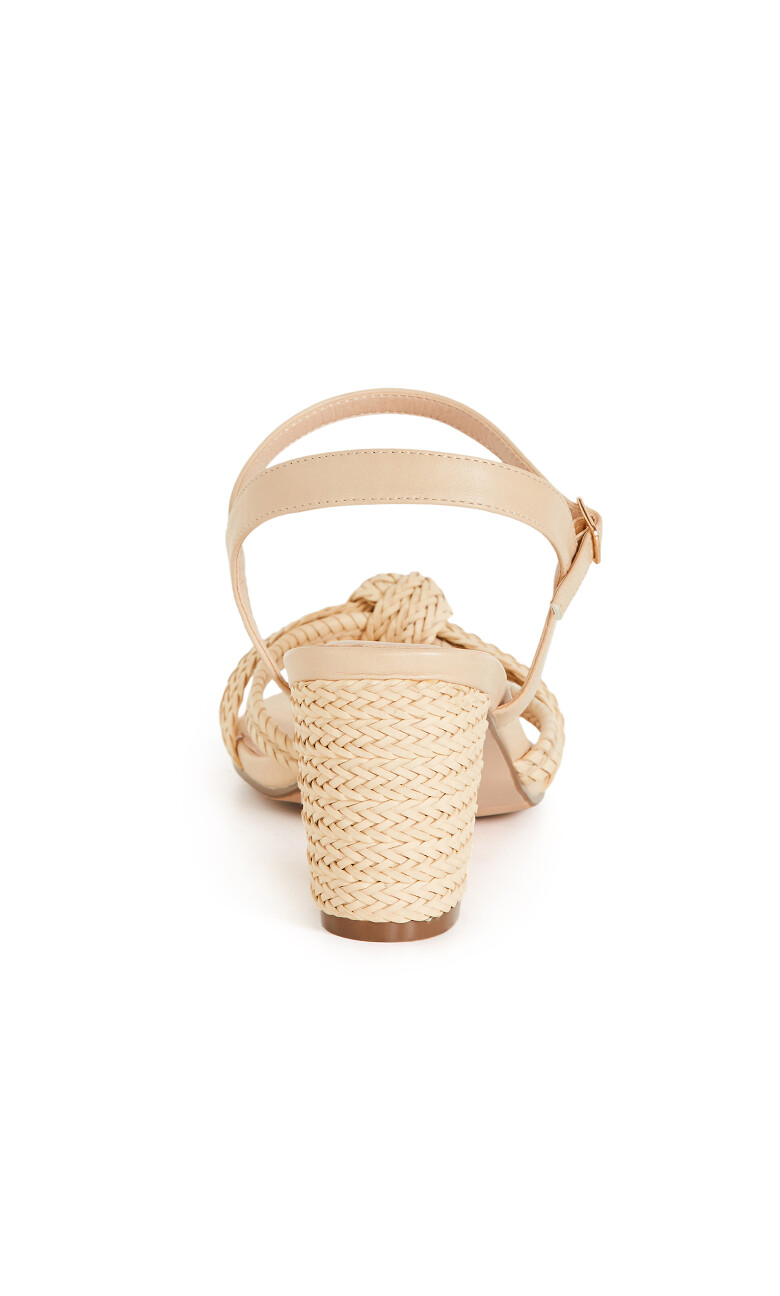 WIDE FIT Freedom Rattan Heel - natural