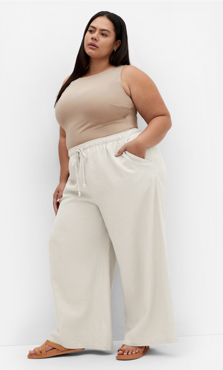 Holly Linen Pant - neutral