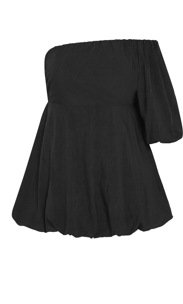 Mercy Puff Sleeve Mini Dress - black