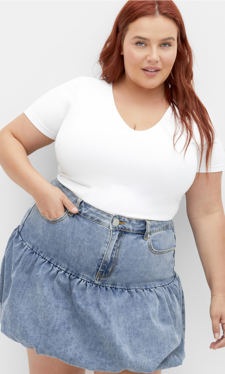 Maisy Skirt - mid denim