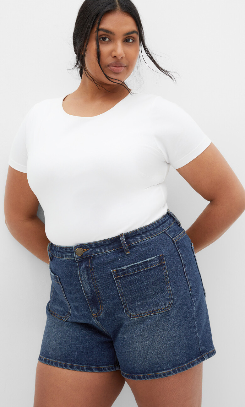Denim Callie Short - dark denim