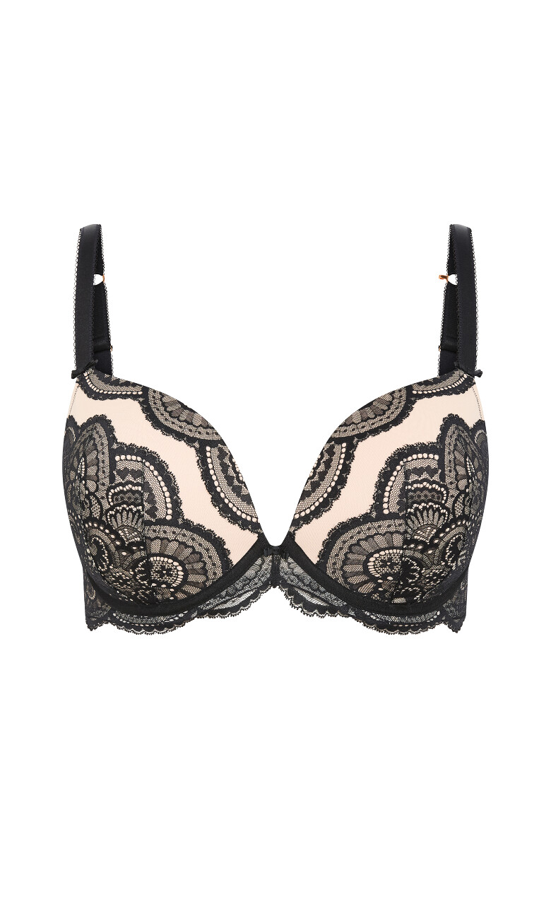 Ophelia Push Up Bra - black