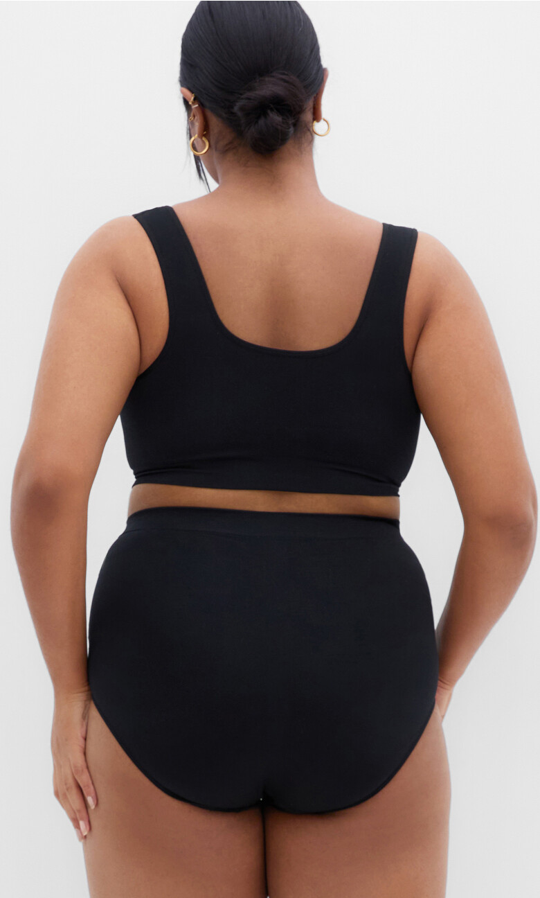 Smooth & Chic Seamless Full Brief 3 Pack - black