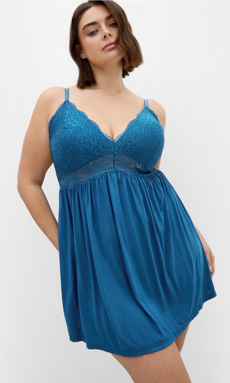 Plus Size Juliette Chemise - Lagoon