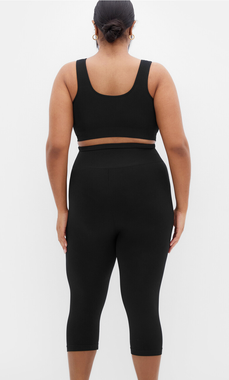 Smooth & Chic Seamless Capri - black