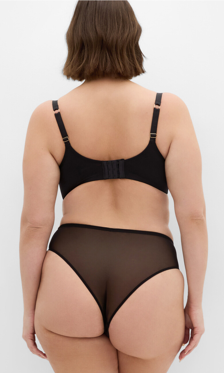 Kimora Ouvert Cheeky Brief - black