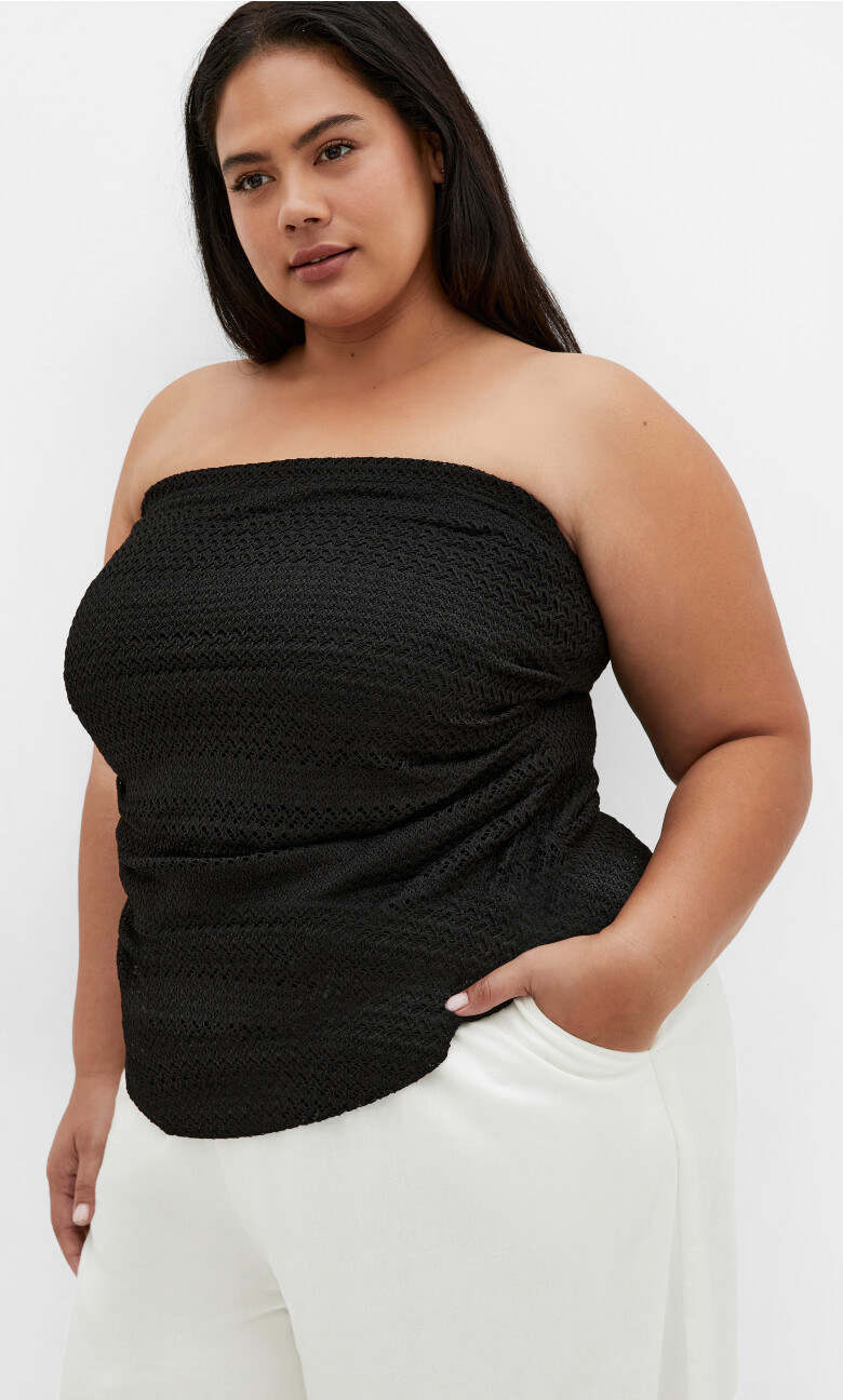 Crochet Bandeau - black
