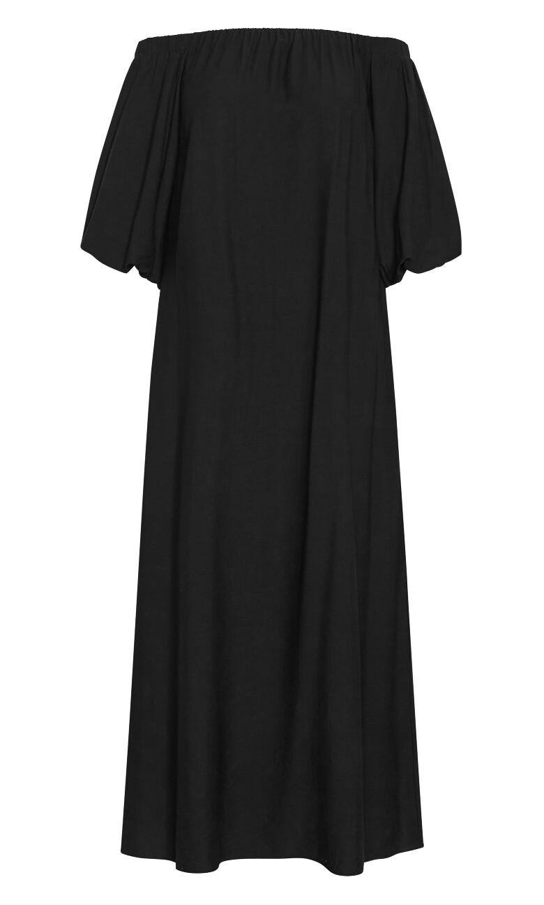 Layla Off Shoulder Maxi Dress - black