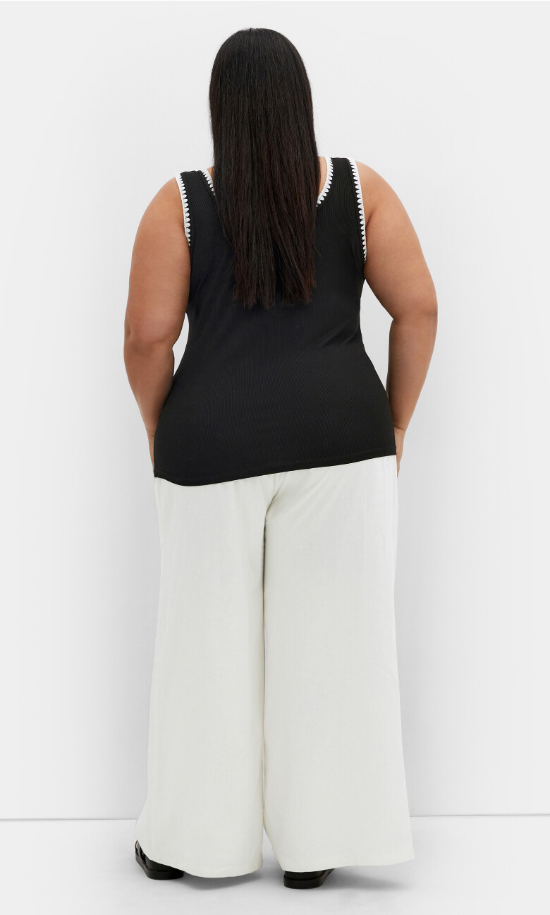Serena Rib Tank - black