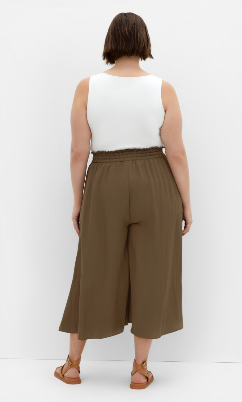 Elly Crop Pant - khaki