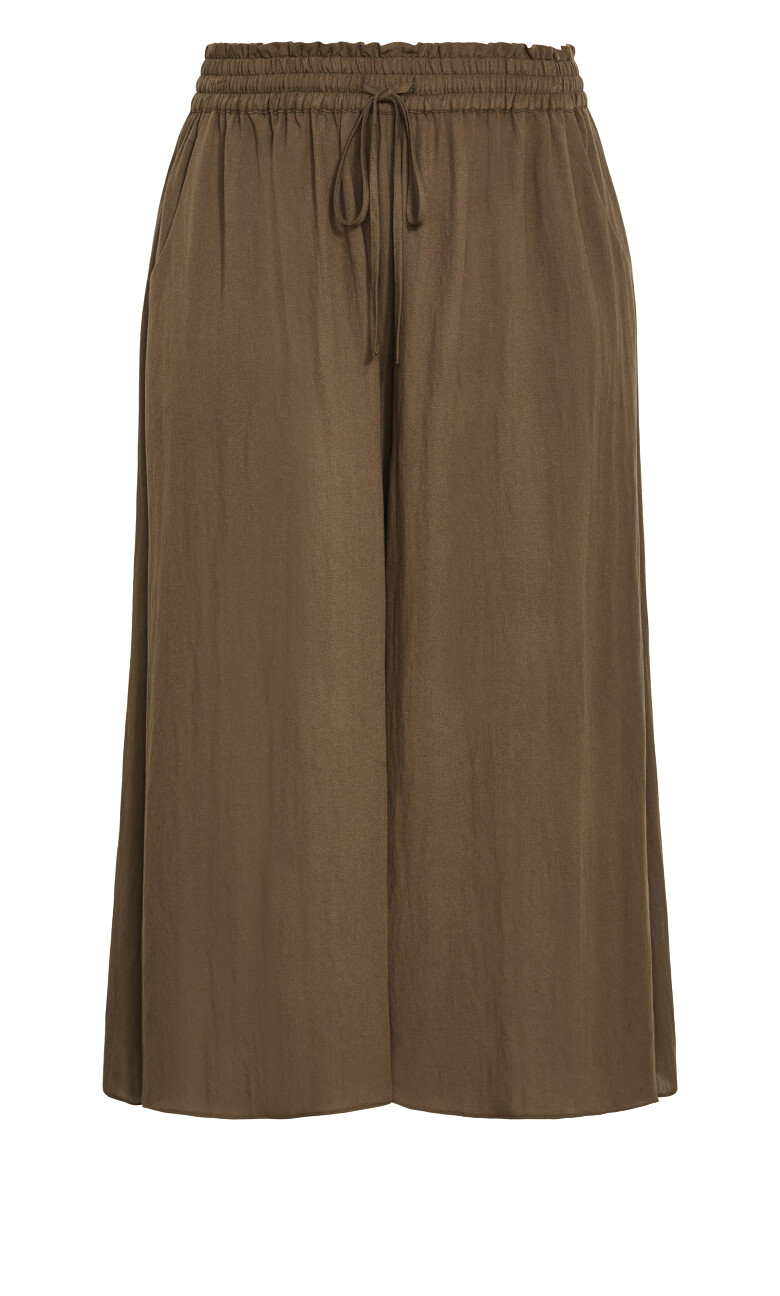 Elly Crop Pant - khaki