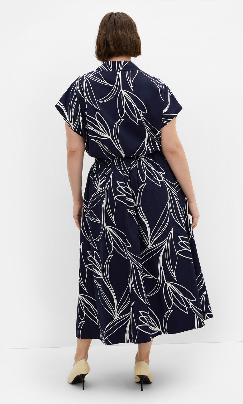 Vacay Print Skirt - navy