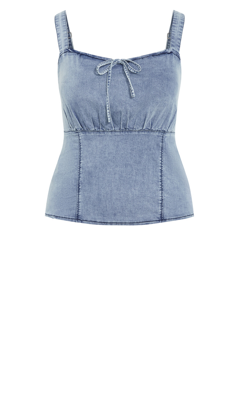 Abbie Denim Top - light wash