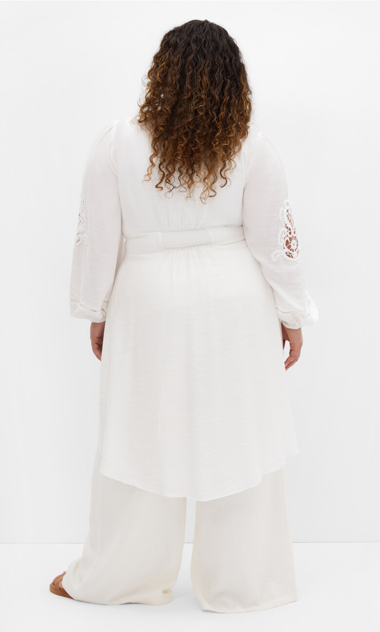 Duster Boho Jacket - ivory