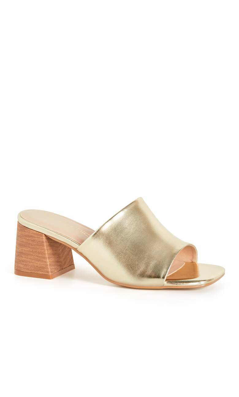 WIDE FIT Hazel Heel - gold