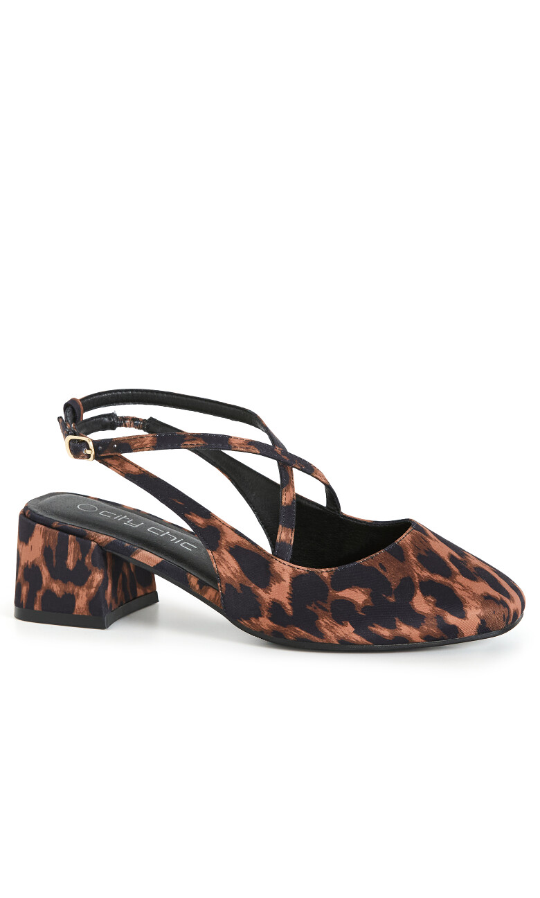 WIDE FIT Luna Heel - leopard