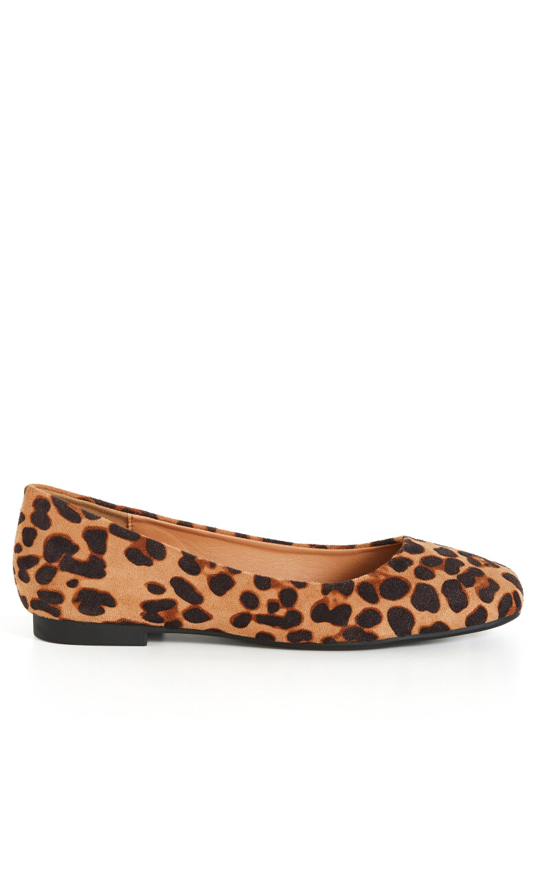 WIDE FIT Rae Ballet Flat - leopard