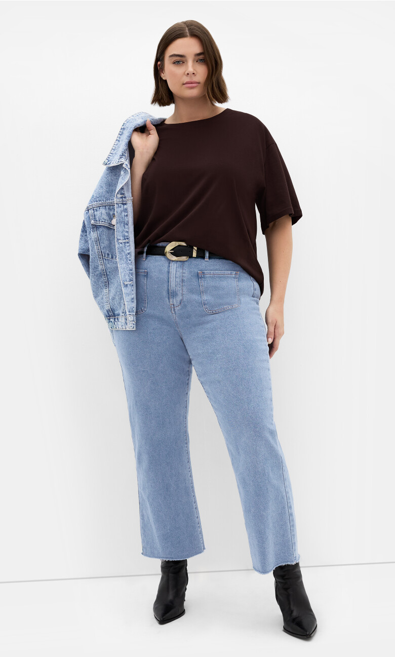 Harley Fit Ellie Wide Leg Jean - light wash