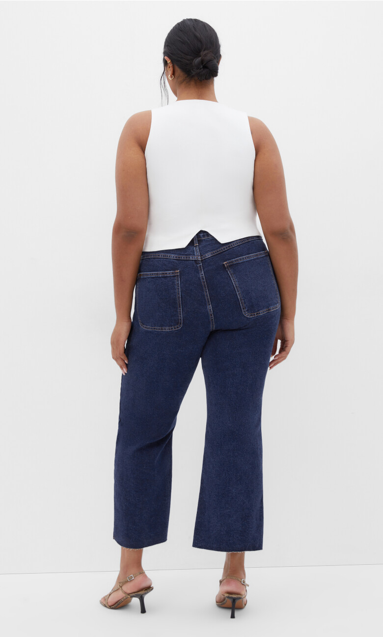 Harley Fit Ellie Wide Leg Jean - mid wash