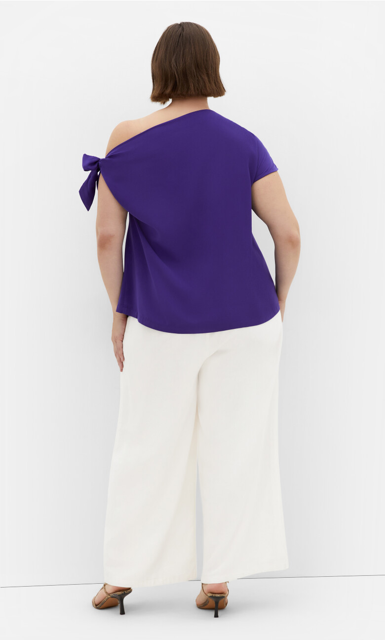 Elisa Off Shoulder Top - violet