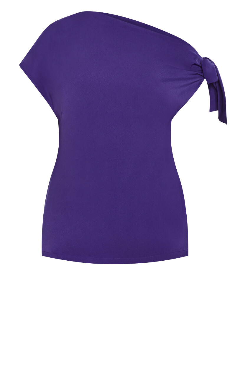 Elisa Off Shoulder Top - violet