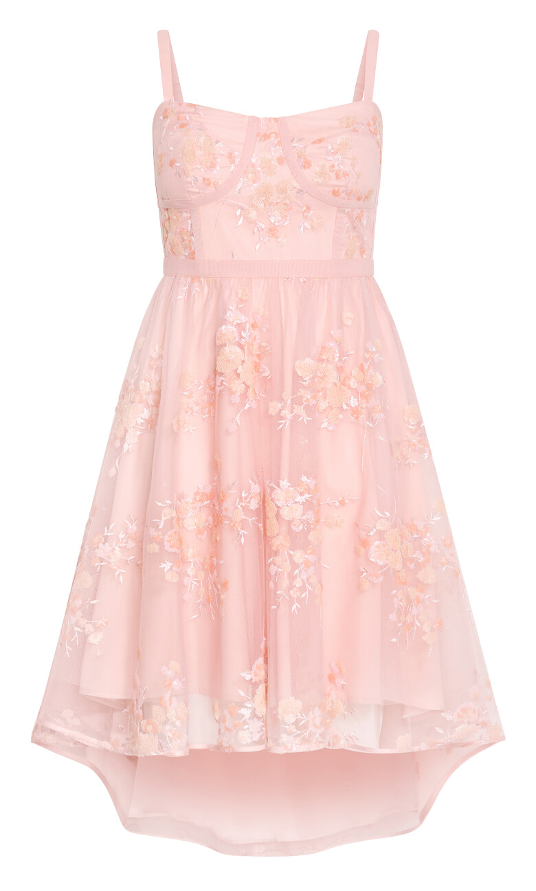 Ambrosia Strapless Tulle Dress - ballet pink