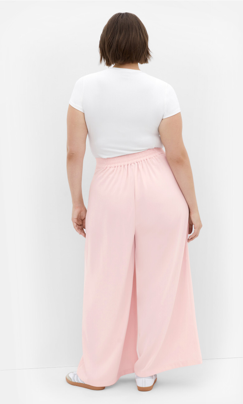 Abbie Wide Leg Pant - pink