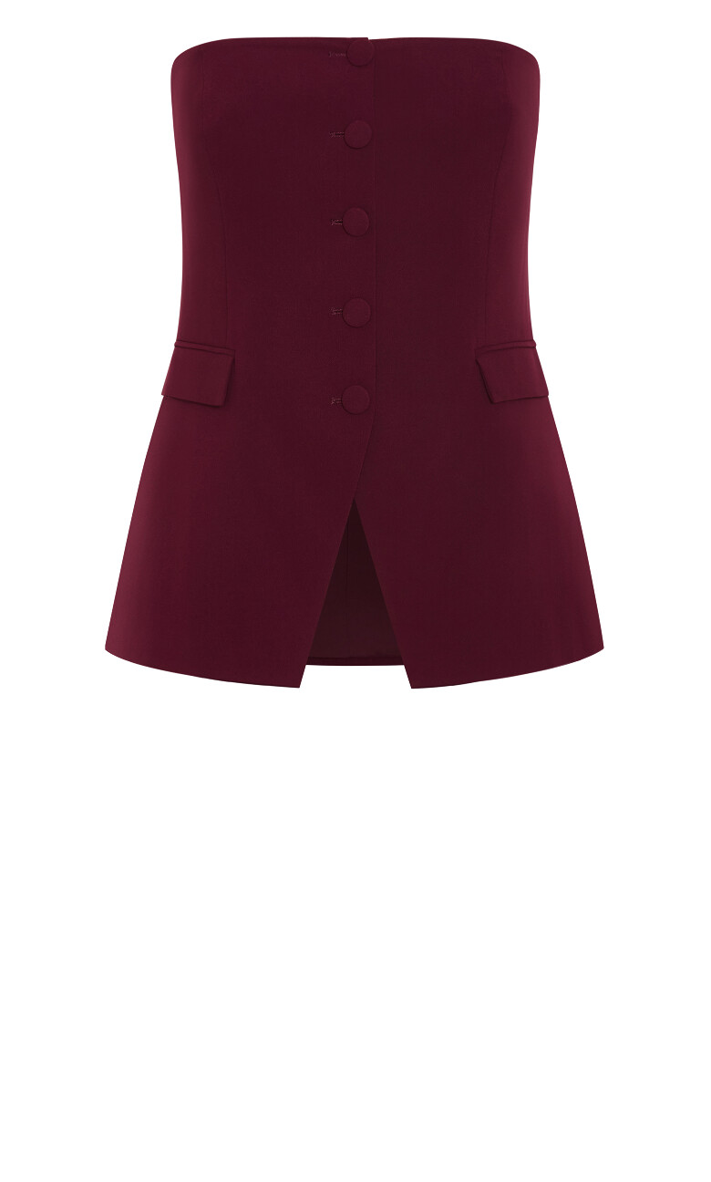 Leah Bustier - dark cherry
