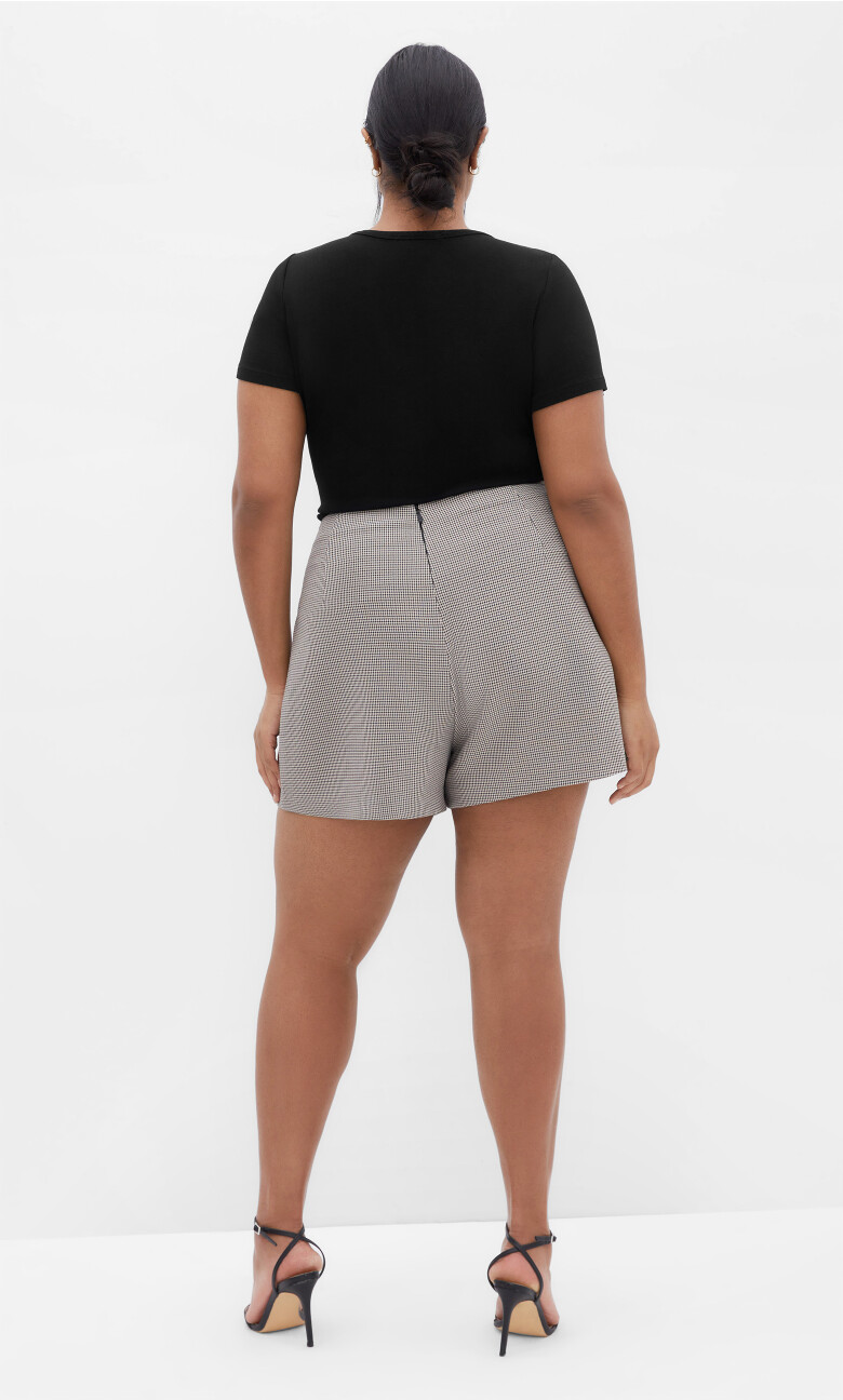 Hailey Check Skort - neutral print