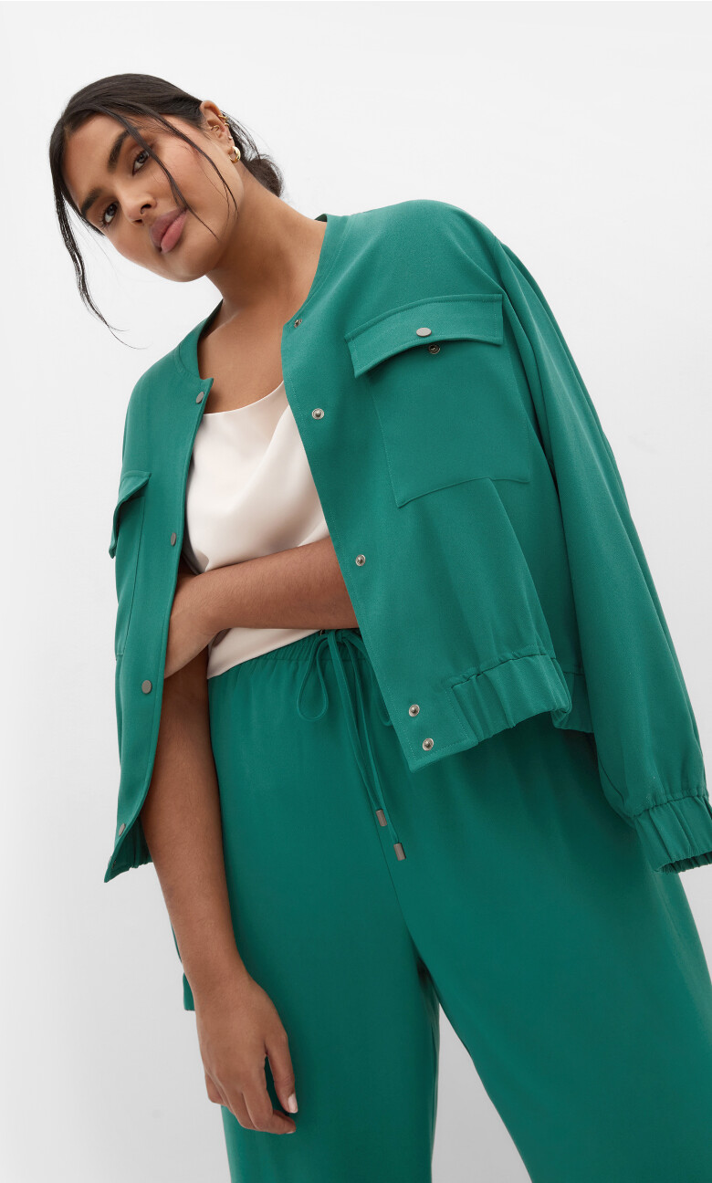 Plus Size Nia Jacket - Jade