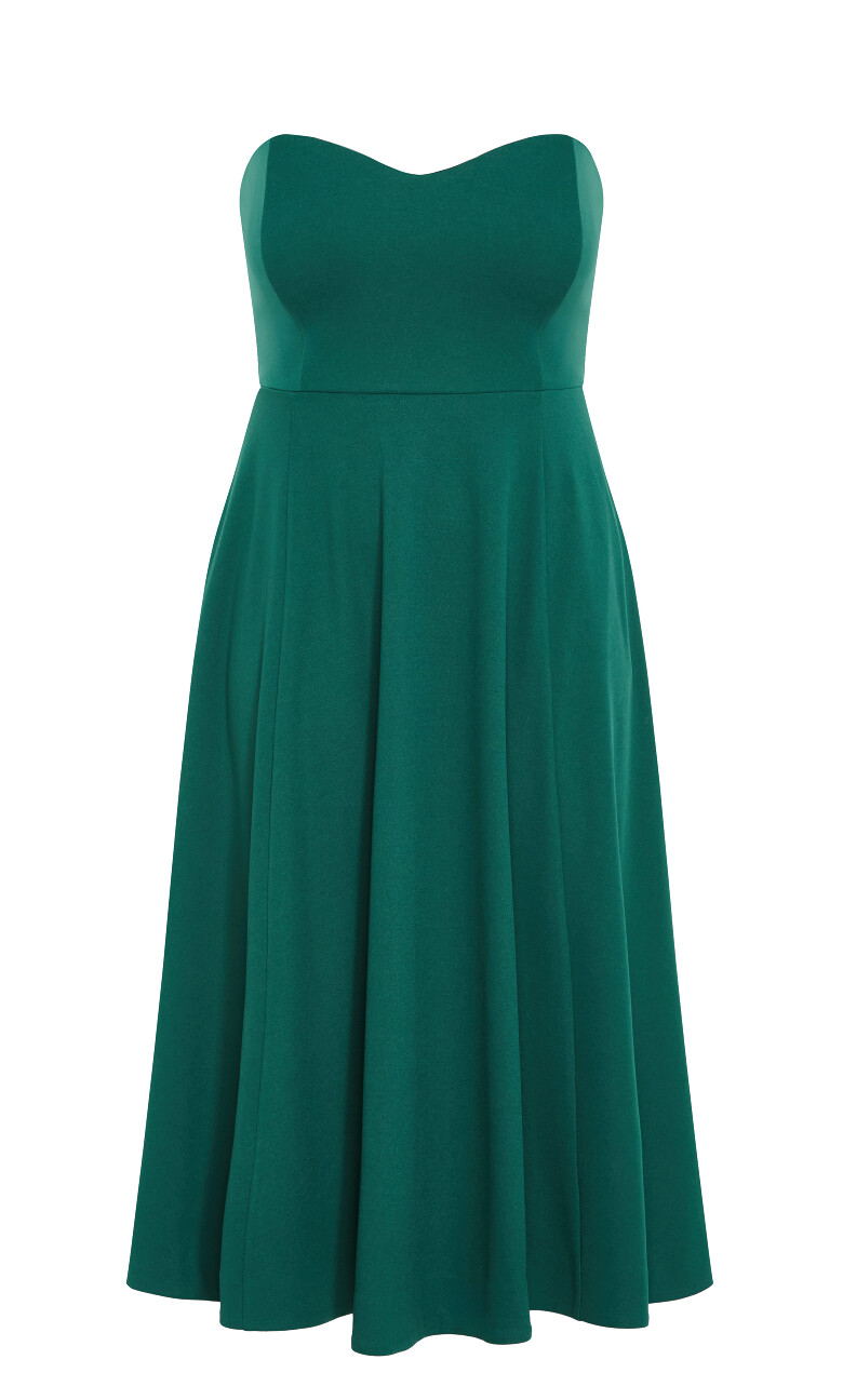Sweet Flare A Line Dress - sea green
