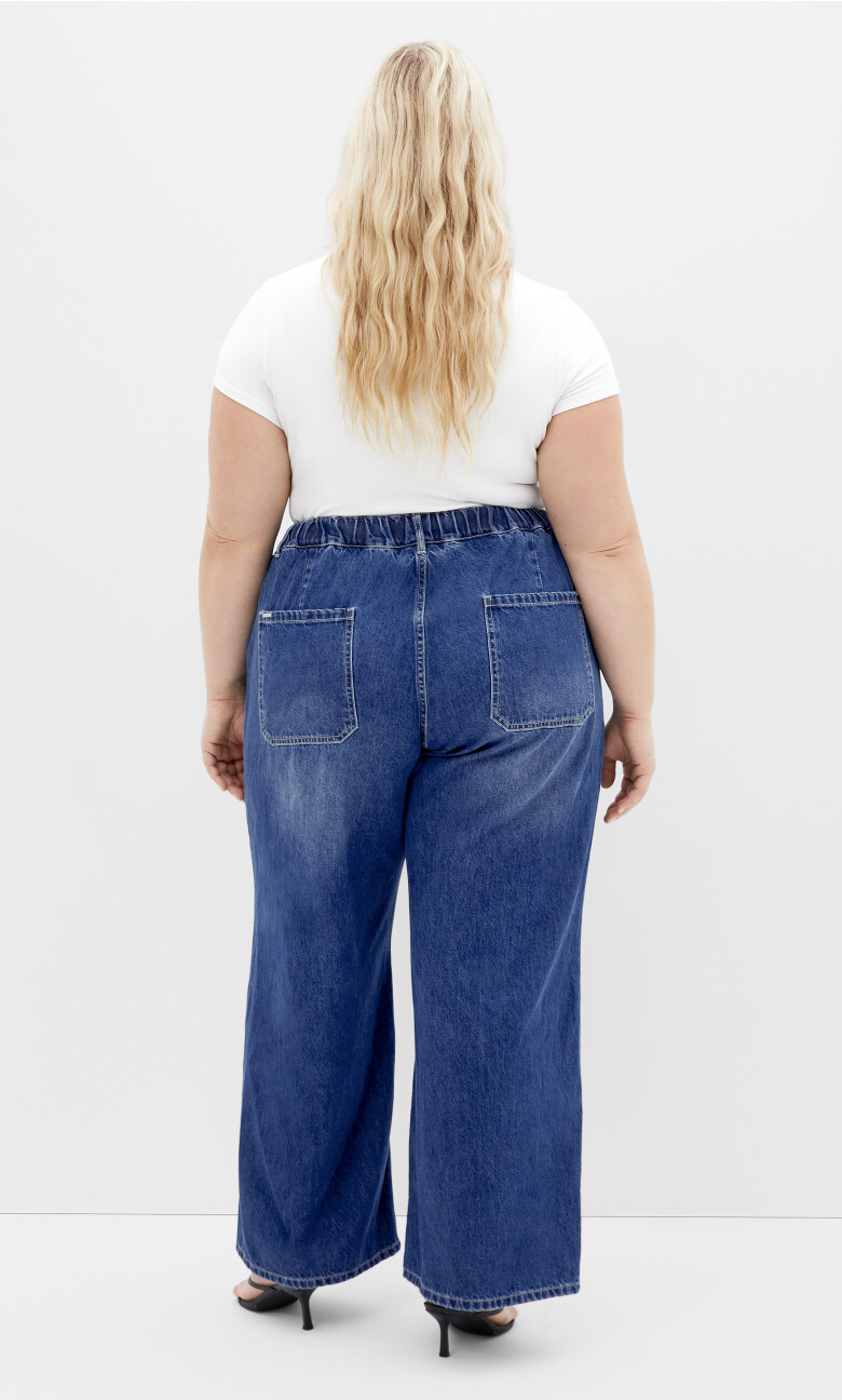 Jorja Wide Leg Jean - mid wash