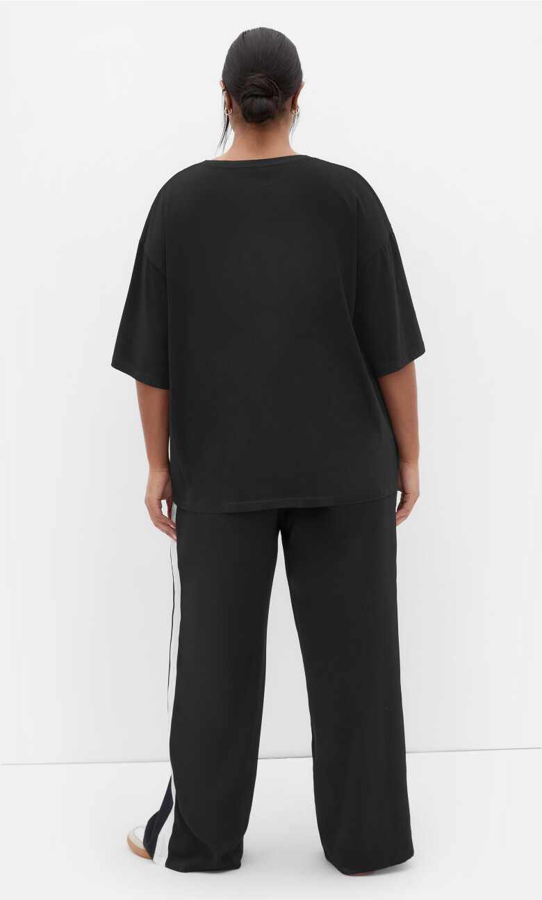 Oversized NY Tee - black