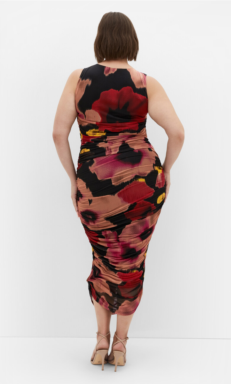 Livia Print Skirt - berry multi