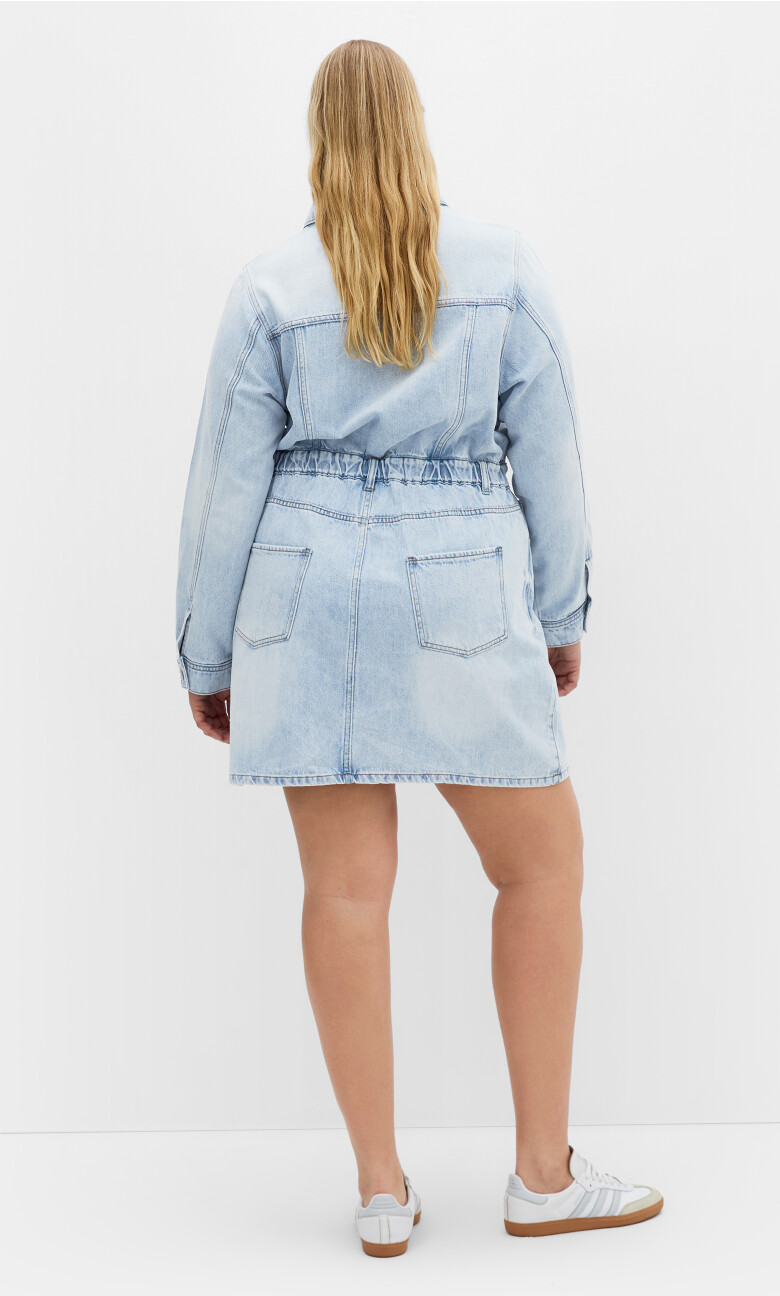 Liora Denim Mini Dress - light wash
