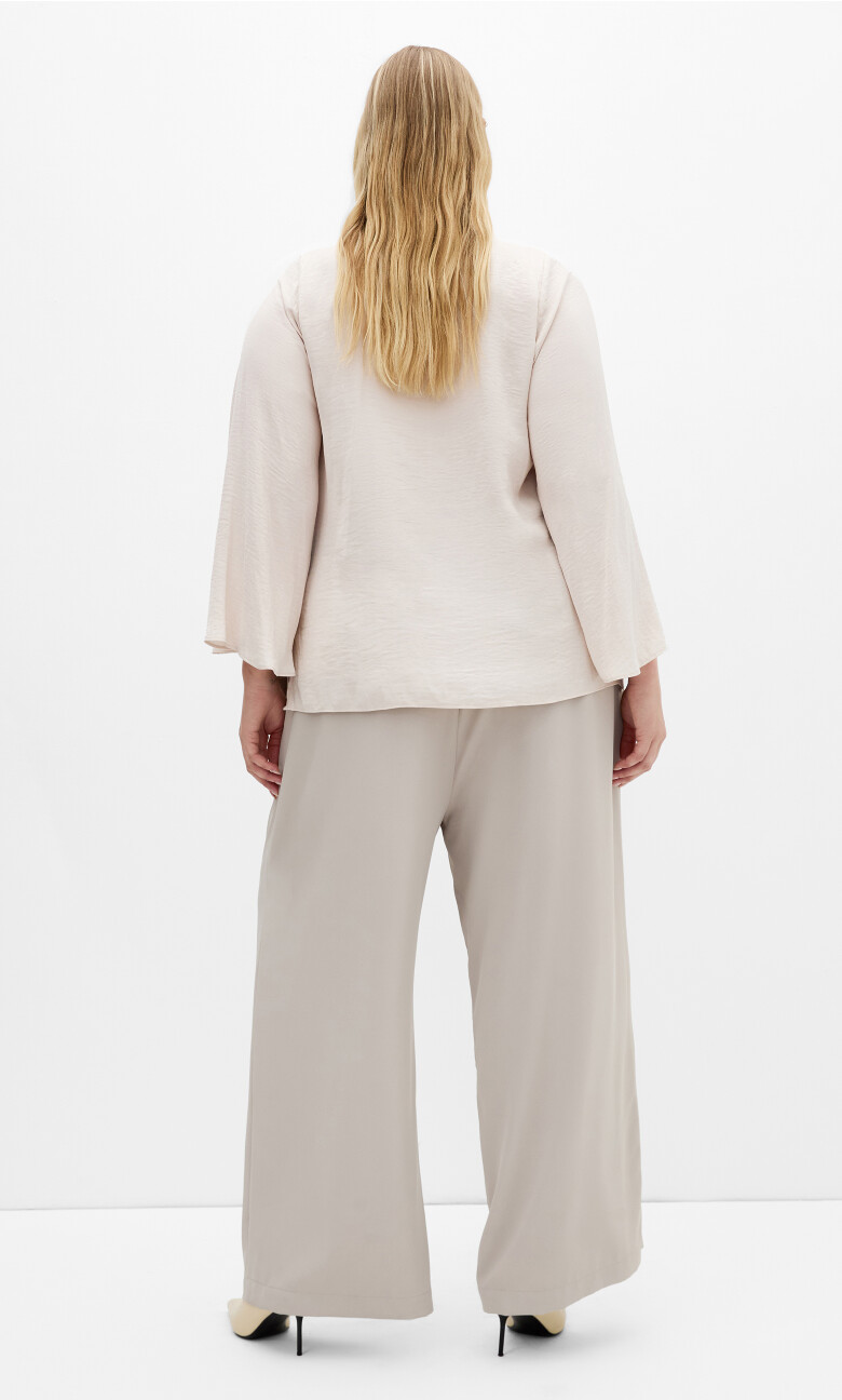 Mahalia Neck Tie Top - champagne