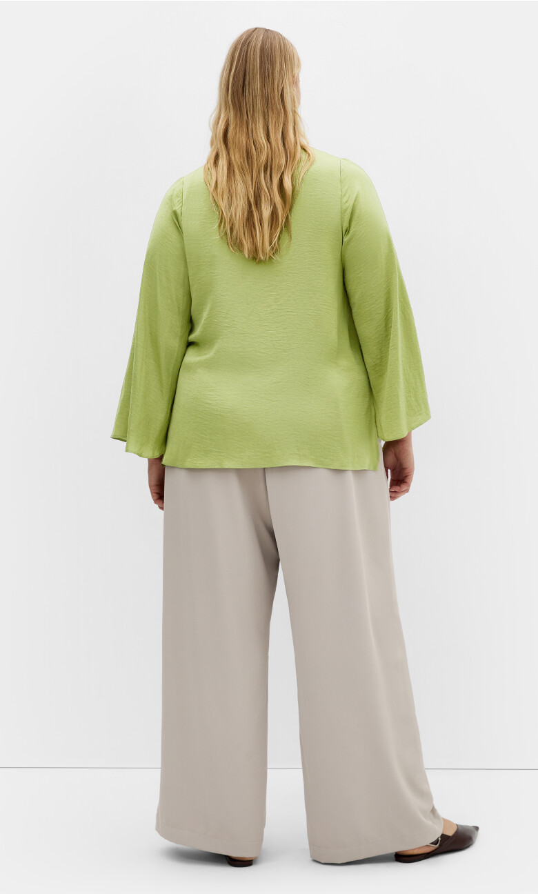 Mahalia Neck Tie Top - matcha