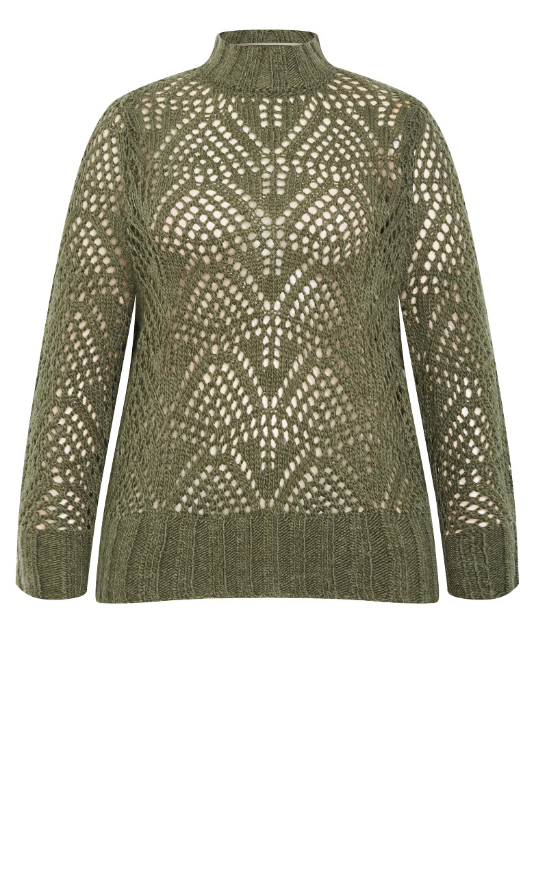 Beck Wool Blend Jumper - khaki