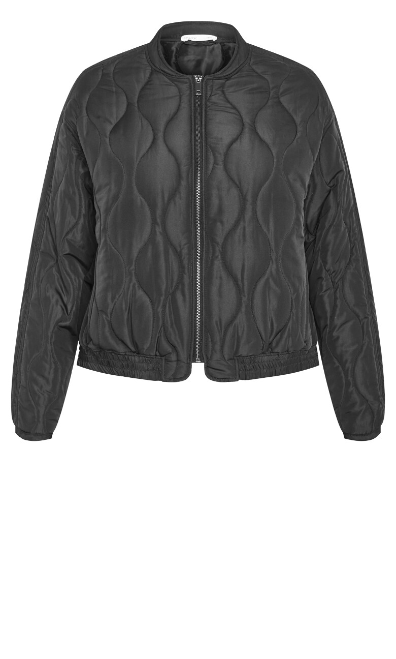 Leah Puffer Jacket - black