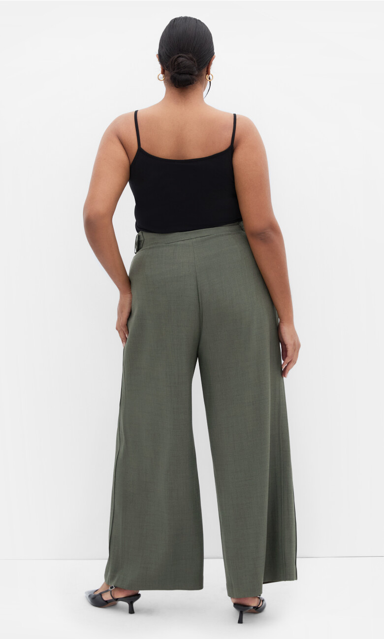 Blakely Wide Leg Pant - olive