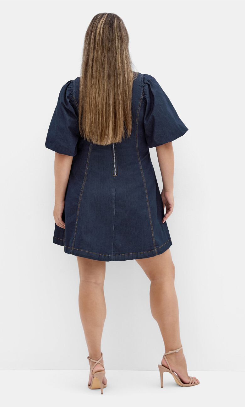 Rodeo Denim Mini Dress - dark wash