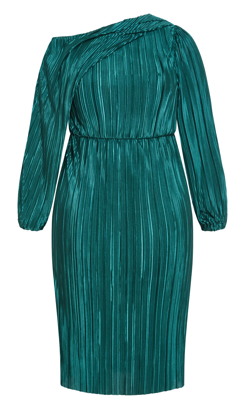 Jay Off Shoulder Dress - jade