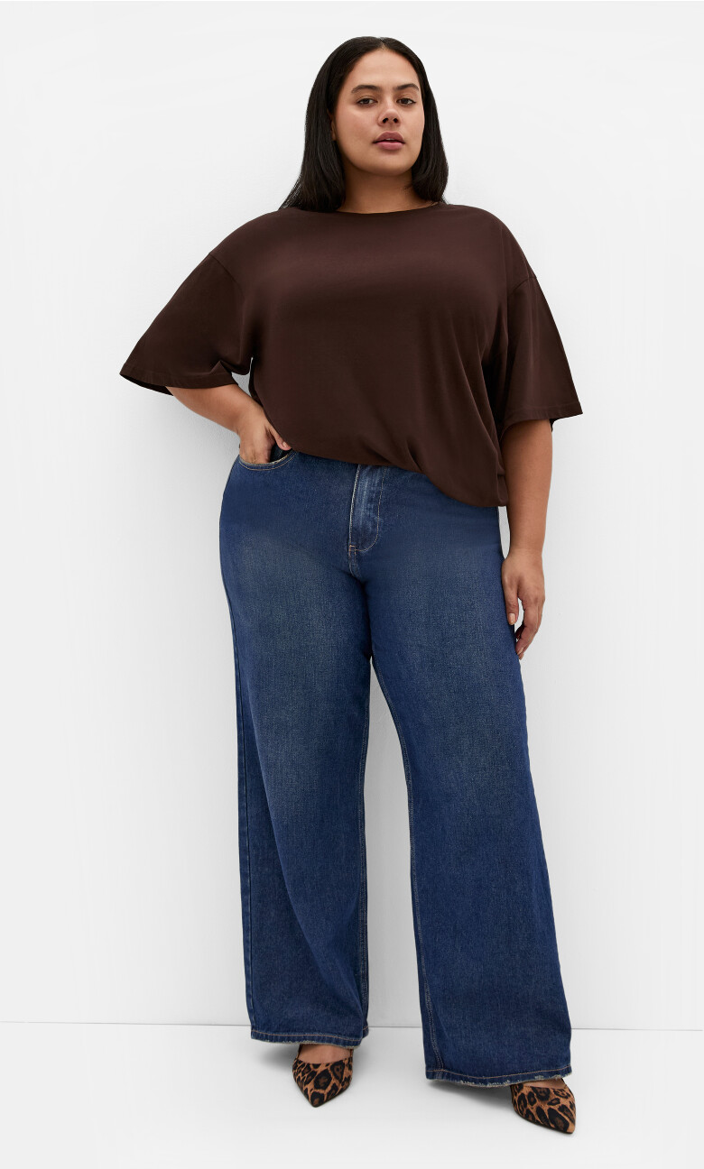 Harley Fit Talia Wide Leg Jean - dark wash