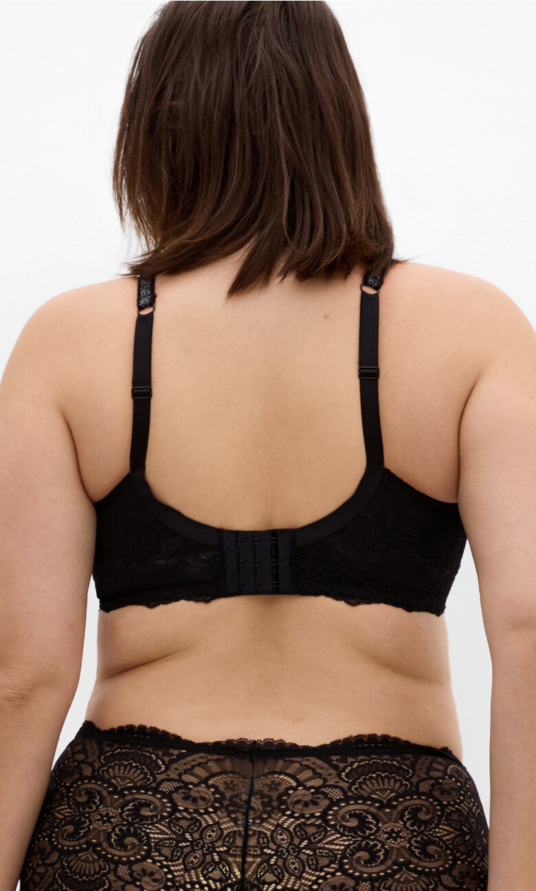 Demi Balconette Underwire Bra - black