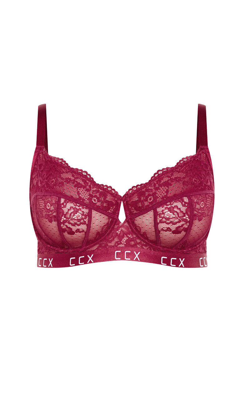 Signature Underwire Bra - sangria