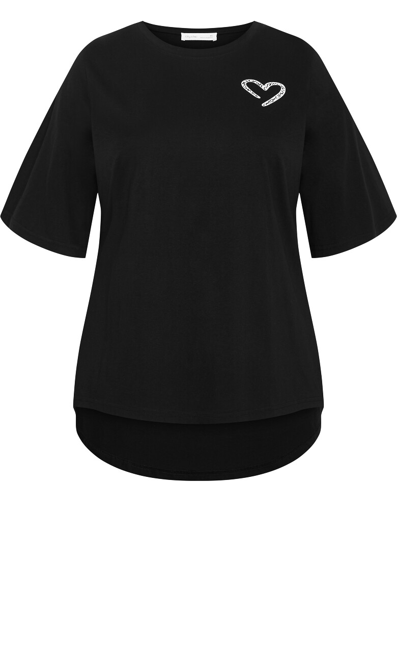 Davina Cotton Tee - black