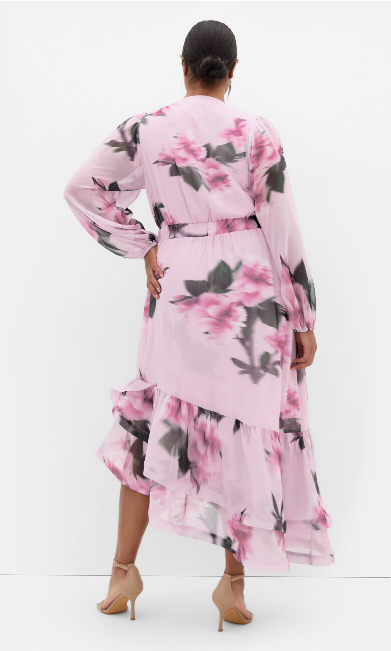 Annalise Print Maxi Dress - soft pink