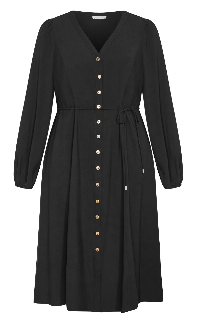 Kristina Midi Dress - black