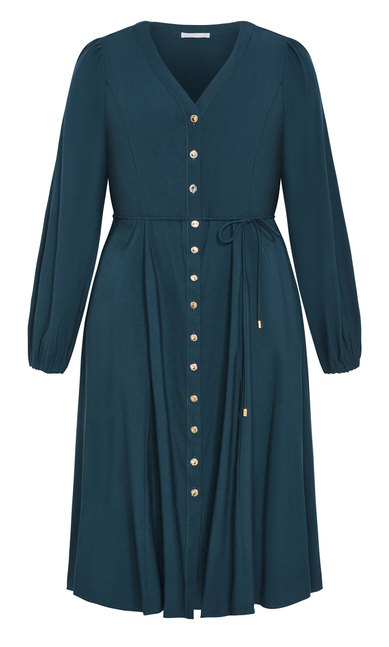 Kristina Midi Dress - deep teal
